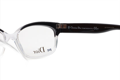 Christian Dior CD3197 K4X Black Clear Designer Eyeglasses -Wo Optical Frames ABC Optical Eyeglasses