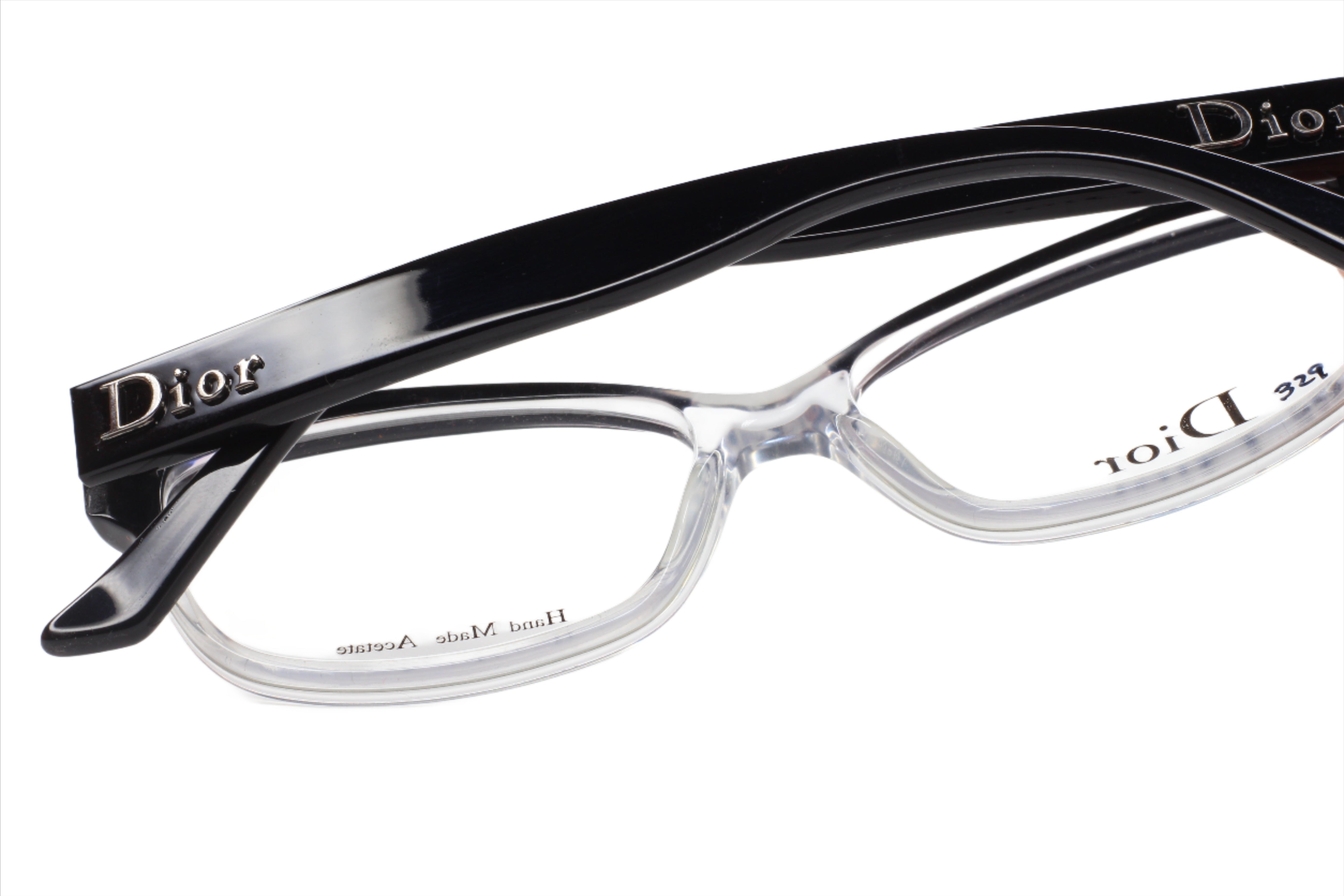 Christian Dior CD3197 K4X Black Clear Luxury Italy Eyeglasses Wo