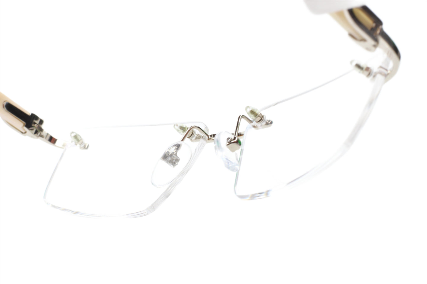 Myriad Eyewear ME00527 Silver Rimless Luxury Eyeglasses -Ma