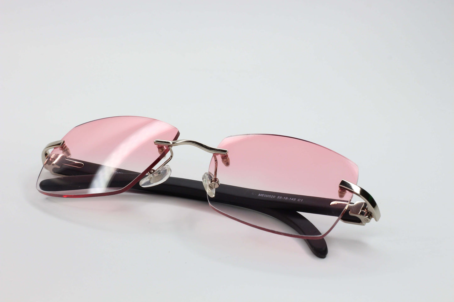 Myriad Eyewear ME00520 Pink Cloud Rimless Luxury Sunglasses -Ma