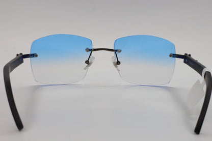 Myriad Eyewear ME00420 Gunmetal Rimless Luxury Sunglasses -Ma