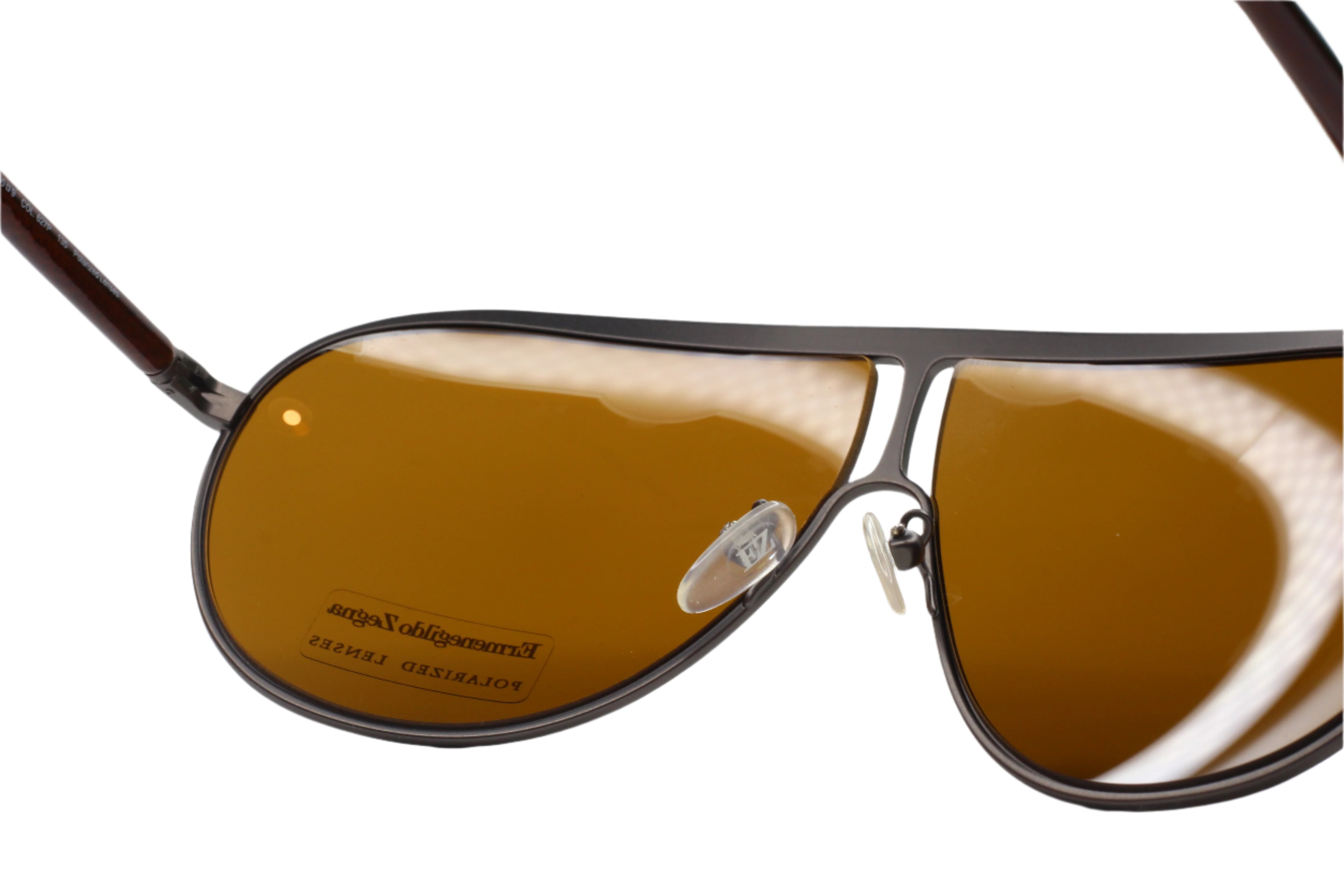 Ermenegildo Zegna SZ3250V Gunmetal Polarized Designer Italy