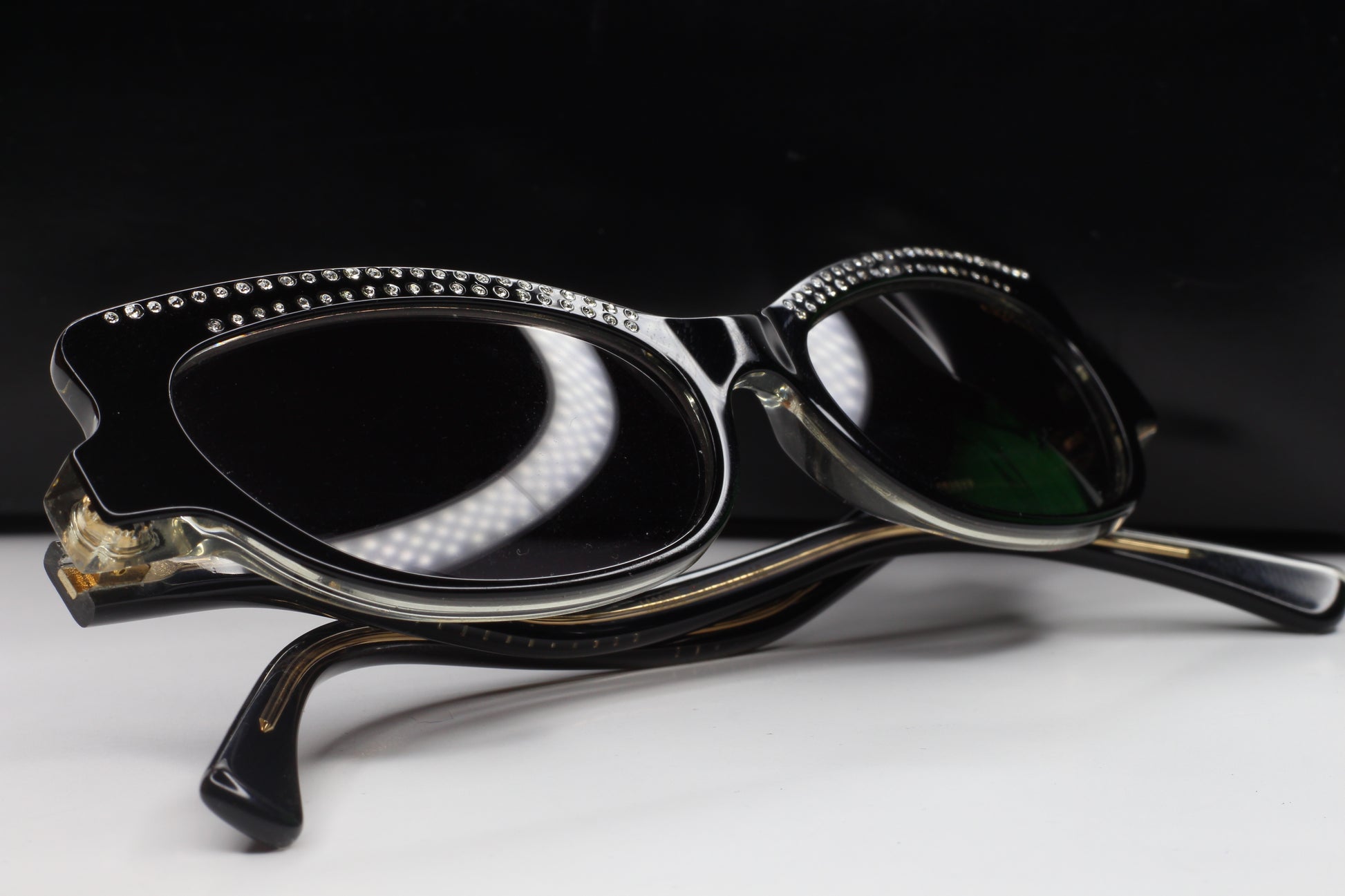 Caviar M3002 C24 Black Austrian Crystals Luxury Sunglasses