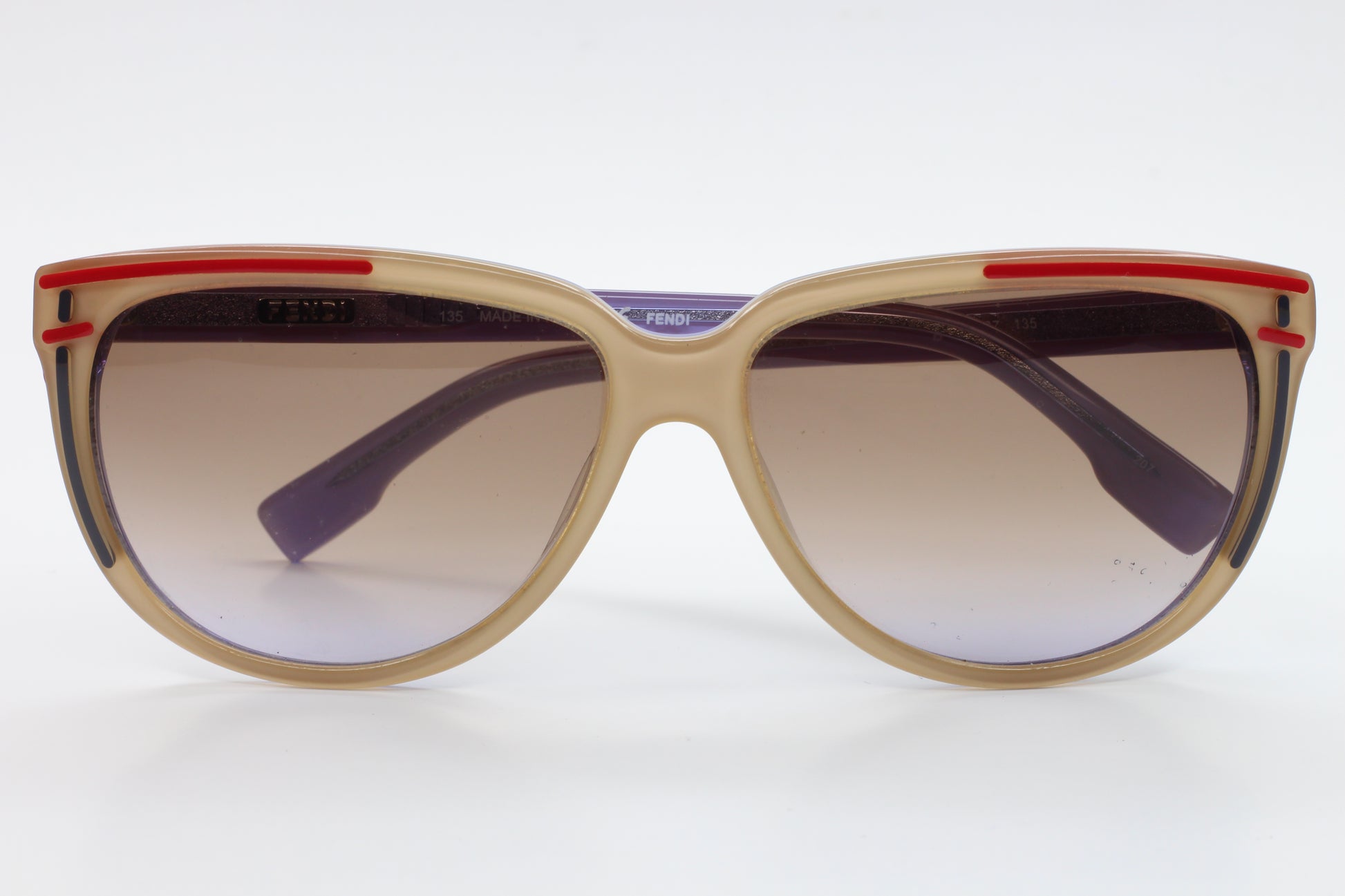 Fendi FS5279 207 Beige Acetate Luxury Italy Sunglasses