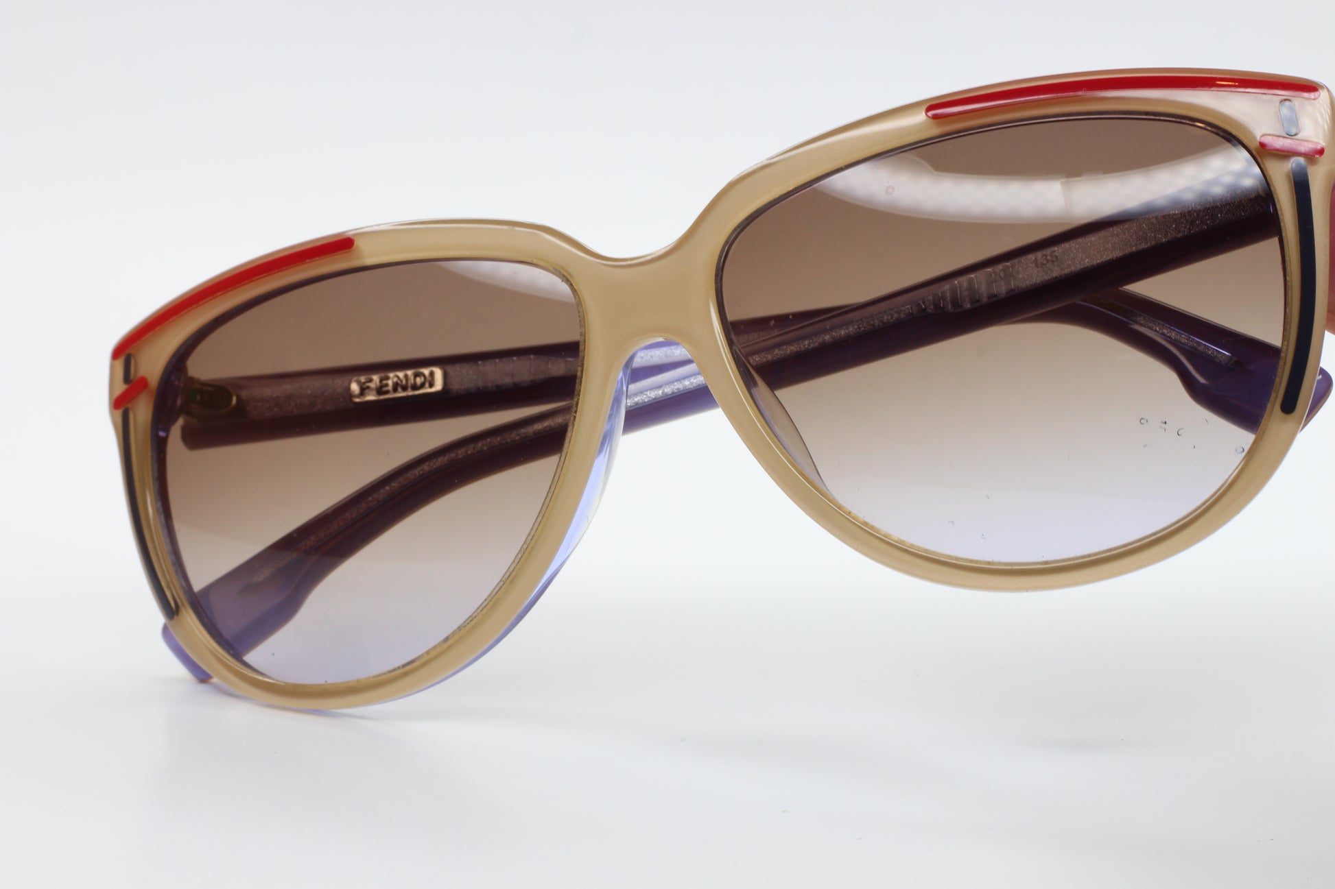 Fendi FS5279 207 Beige Acetate Luxury Italy Sunglasses