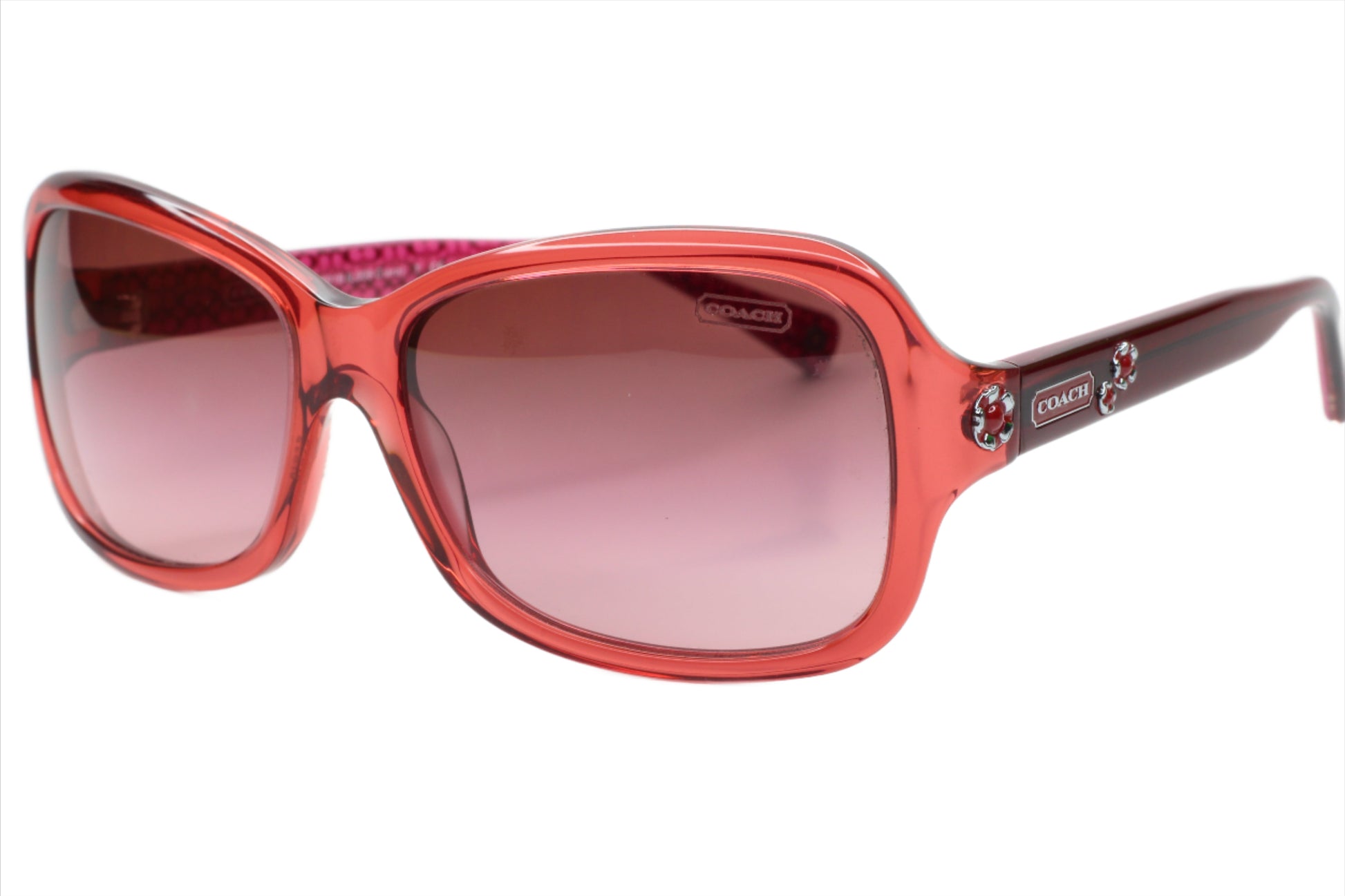 Coach Ciara HC8016 L008 5032/8H Burgundy Transparent Authentic Luxury Sunglasses - ABC Optical