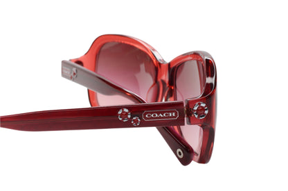 Coach Ciara HC8016 L008 5032/8H Burgundy Transparent Authentic Luxury Sunglasses - ABC Optical