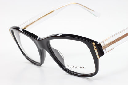 Givenchy VGV747 0700 Black Gold Crystal Designer Italy Luxury Eyeglasses Optical Frames ABC Optical Eyeglasses