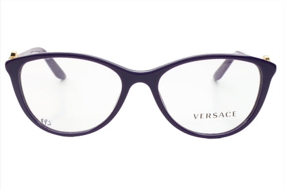 Versace VE3175 5064 Eggplant Purple Gold Luxury Eyeglasses 52-16-140 Purple Acetate Optical Frames ABC Optical Eyeglasses