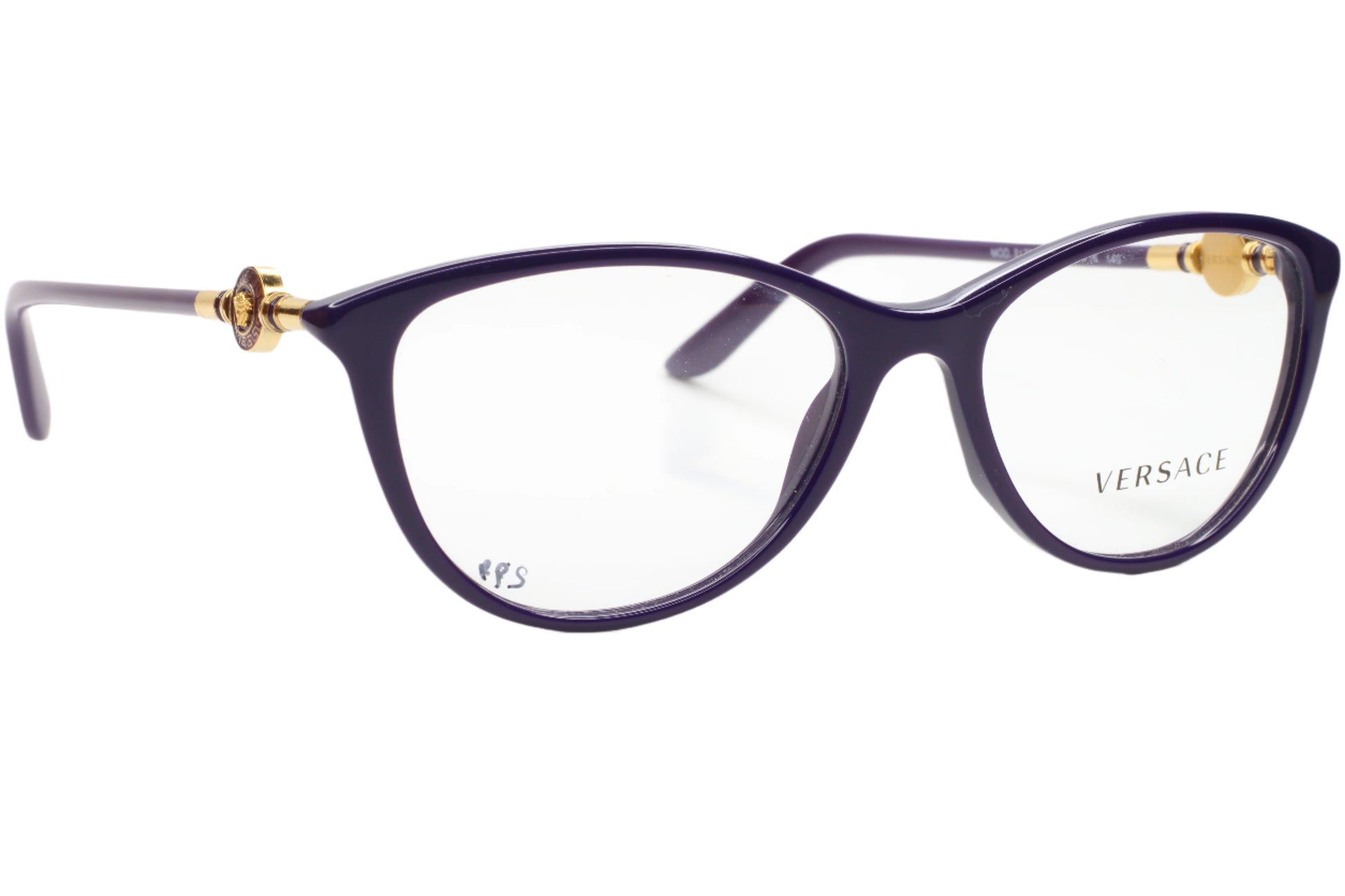 Versace VE3175 5064 Eggplant Purple Gold Luxury Eyeglasses Optical Frames ABC Optical Eyeglasses