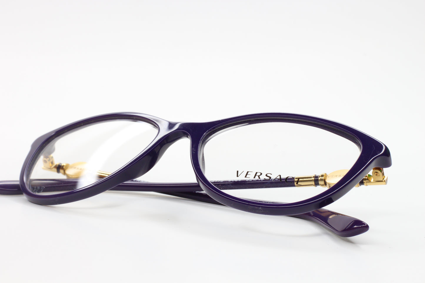 Versace VE3175 5064 Eggplant Designer Purple Acetate Luxury Eyeglasses - ABC Optical