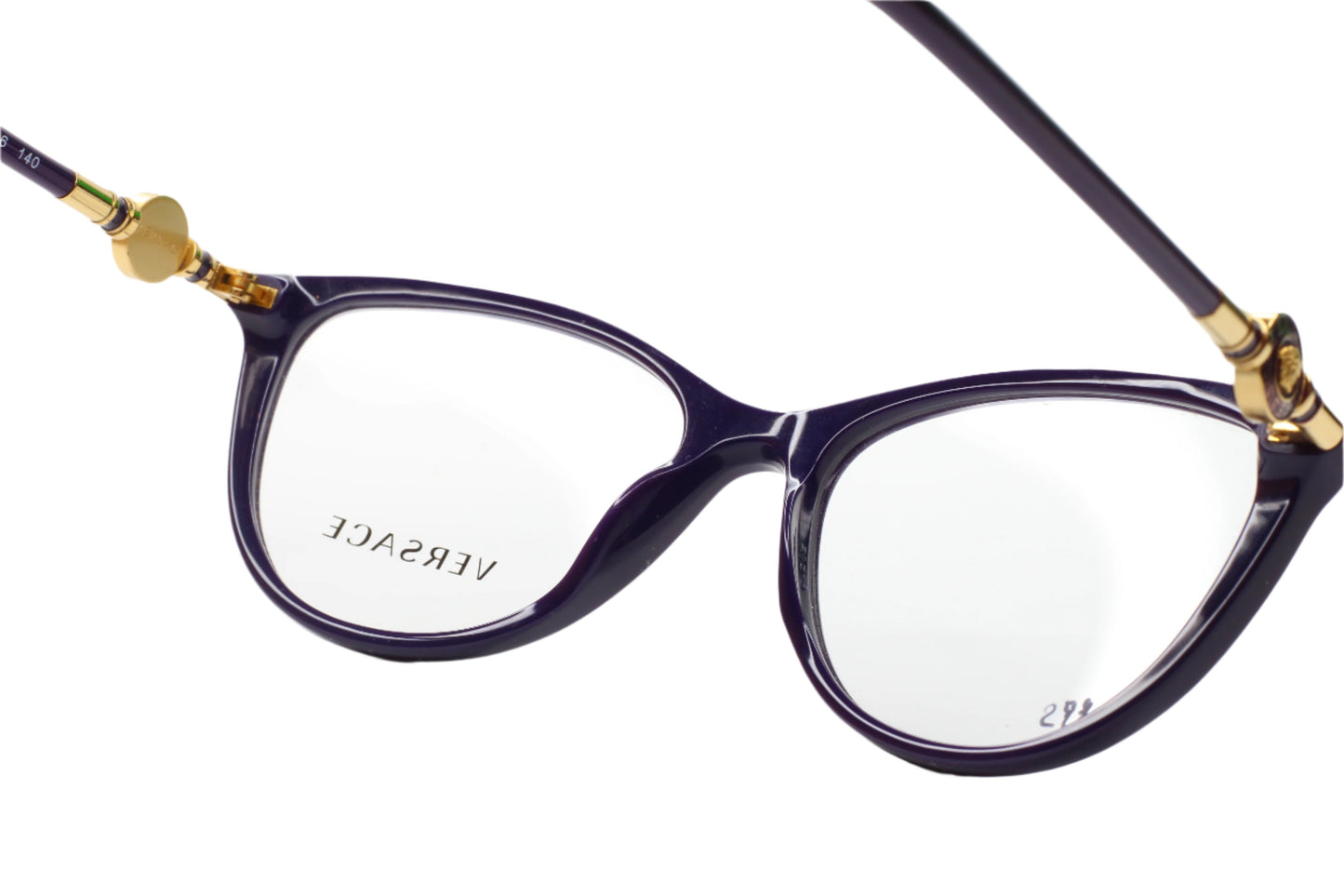 Versace VE3175 5064 Eggplant Purple Gold Luxury Eyeglasses Optical Frames ABC Optical Eyeglasses