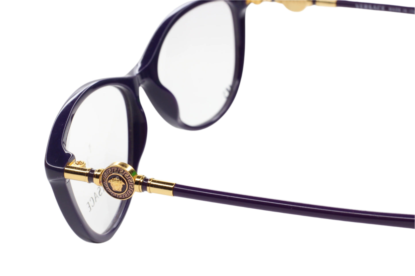 Versace VE3175 5064 Eggplant Designer Purple Acetate Luxury Eyeglasses - ABC Optical