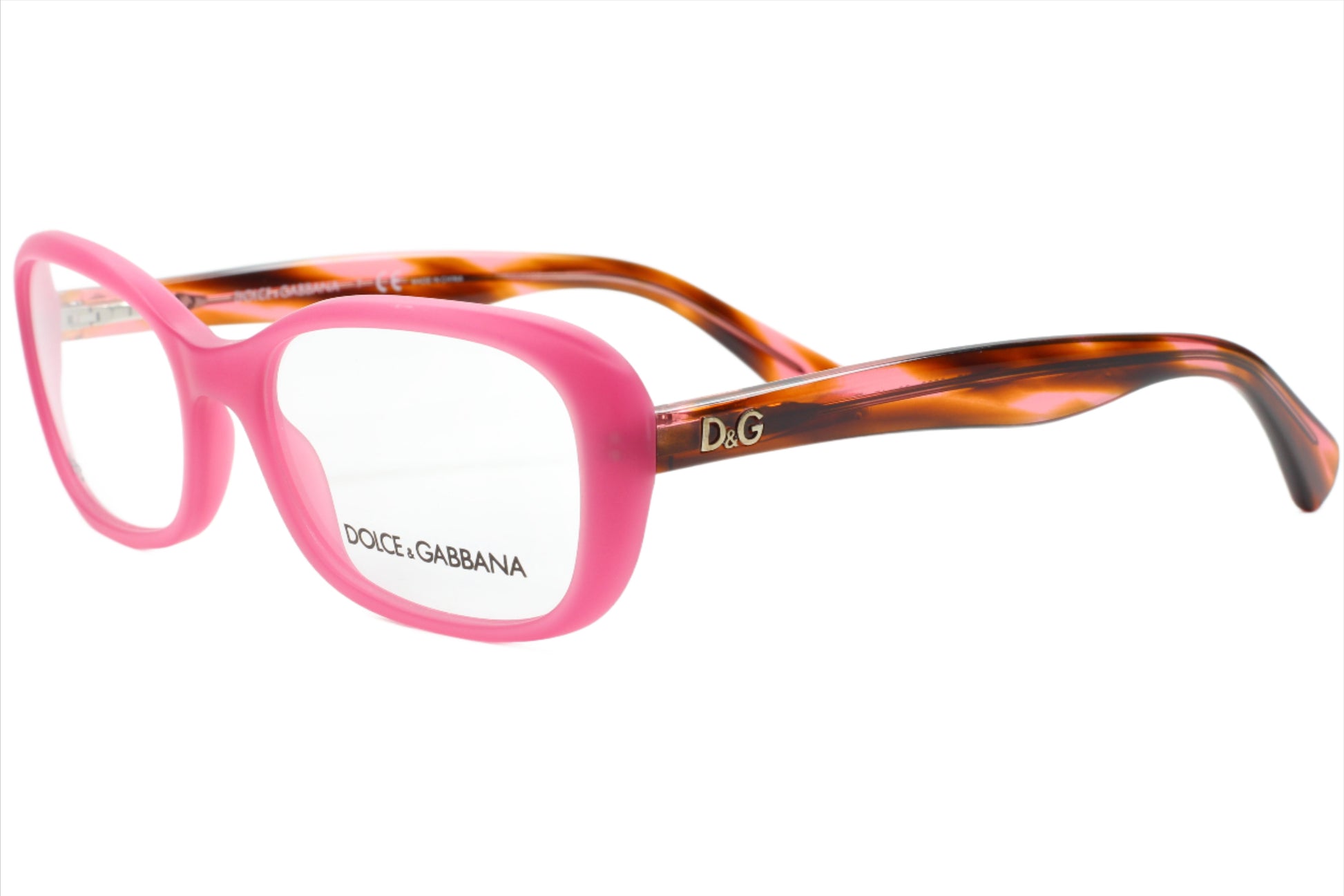 Dolce & Gabbana DG1247 2599 Pink Havana Designer Eyeglasses Optical Frames ABC Optical Eyeglasses