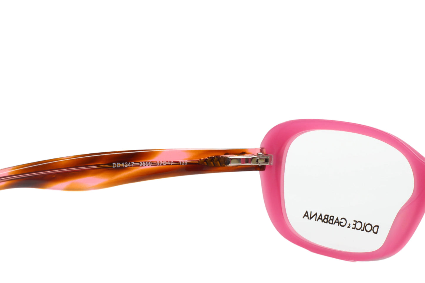 Dolce & Gabbana DG1247 2599 Pink Havana Designer Eyeglasses Optical Frames ABC Optical Eyeglasses