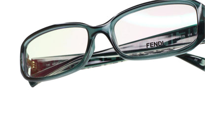 Fendi F983 316 Crystal Green Gold Designer Italy Eyeglasses Optical Frames ABC Optical Eyeglasses