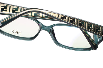 Fendi F983 316 Crystal Green Gold Designer Italy Eyeglasses Optical Frames ABC Optical Eyeglasses