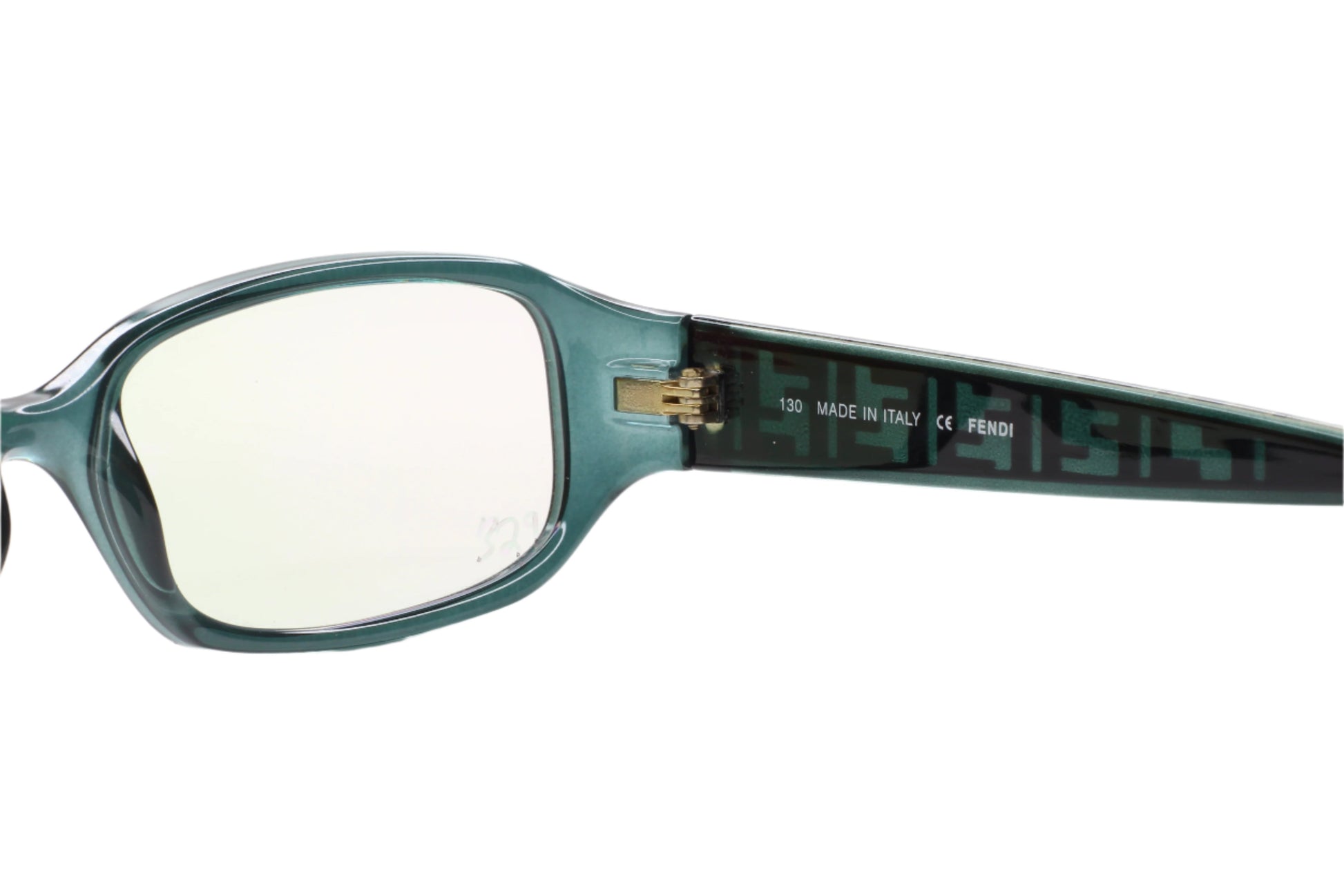 Fendi F983 316 Crystal Green Gold Designer Italy Eyeglasses Optical Frames ABC Optical Eyeglasses