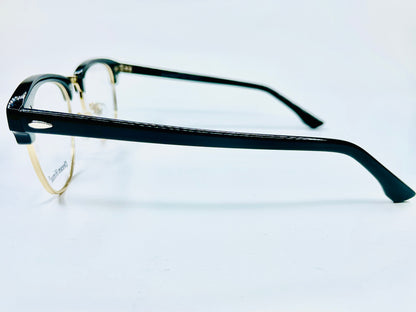 Dream Himax K2617 C6 Black Gold Acetate Metal Eyeglasses - 