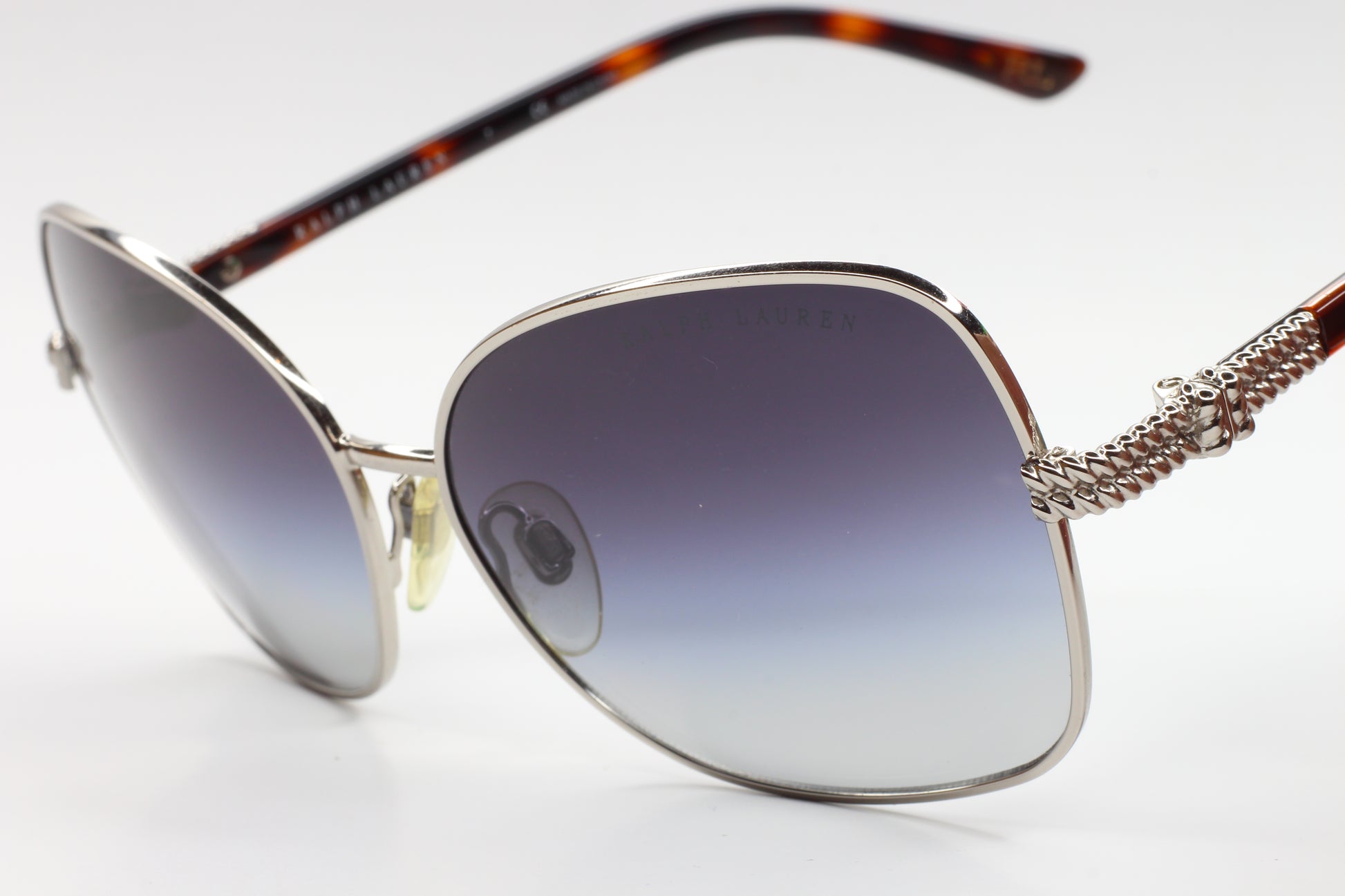 Ralph Lauren RL7028 9001/8G Silver Metal Gradient Gray Luxury Sunglasses - ABC Optical