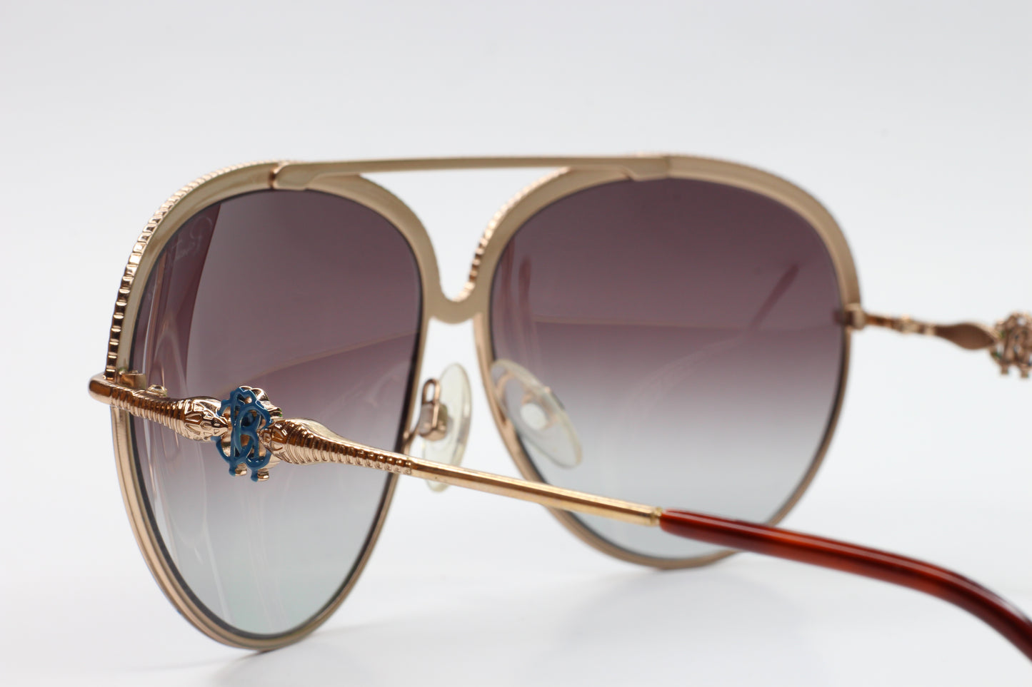 Roberto Cavalli RC721S 28B Tureia Gold Blue Designer Sunglasses
