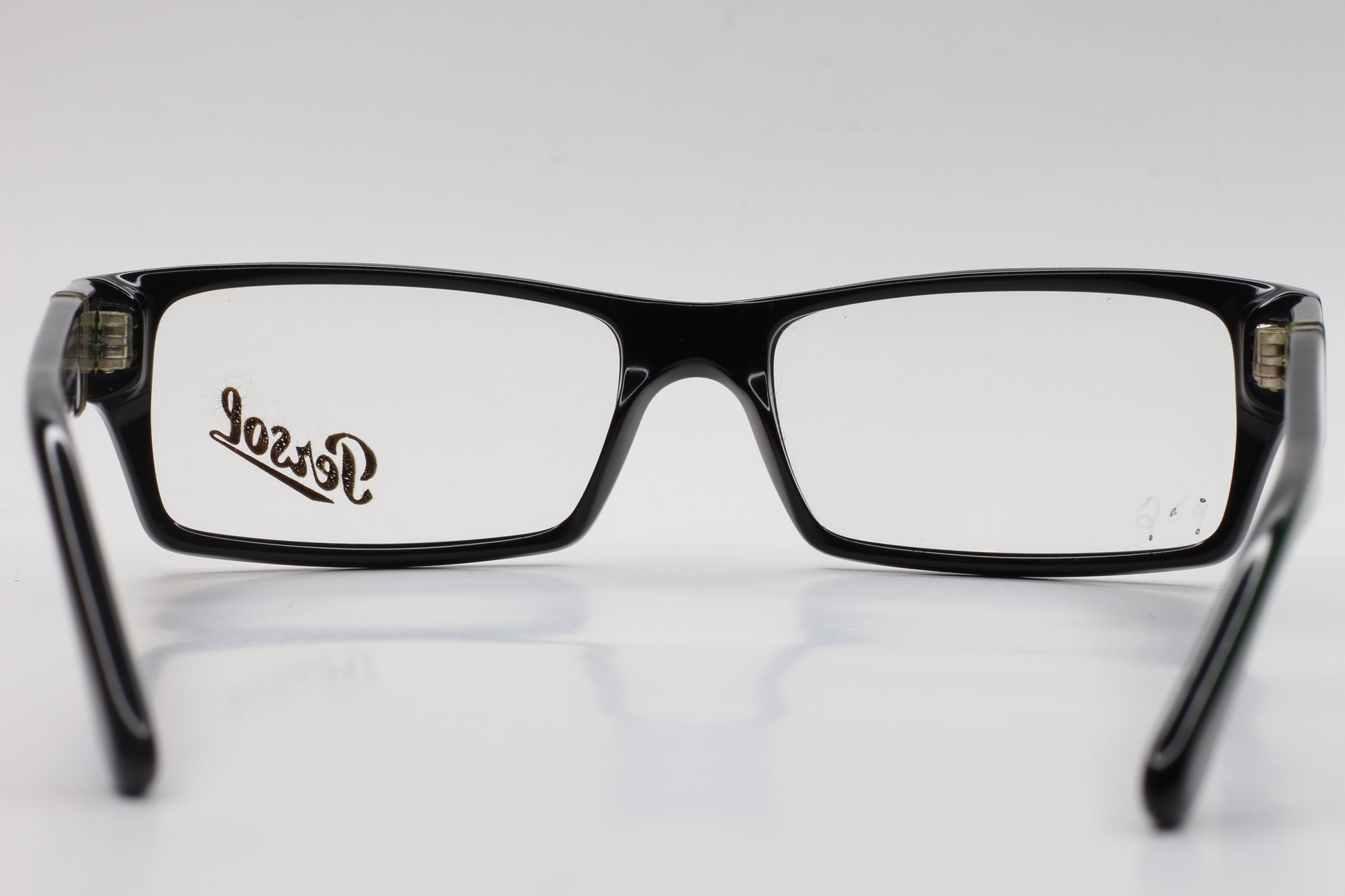 Persol PO2857V 95 Black Acetate Designer Eyeglasses Optical Frames ABC Optical Eyeglasses