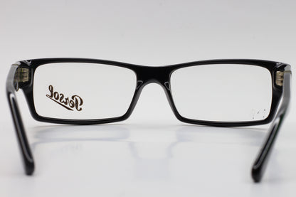 Persol PO2857V 95 Black Acetate Designer Eyeglasses Optical Frames ABC Optical Eyeglasses