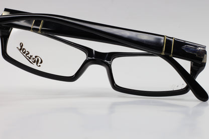 Persol PO2857V 95 Black Acetate Designer Eyeglasses Optical Frames ABC Optical Eyeglasses