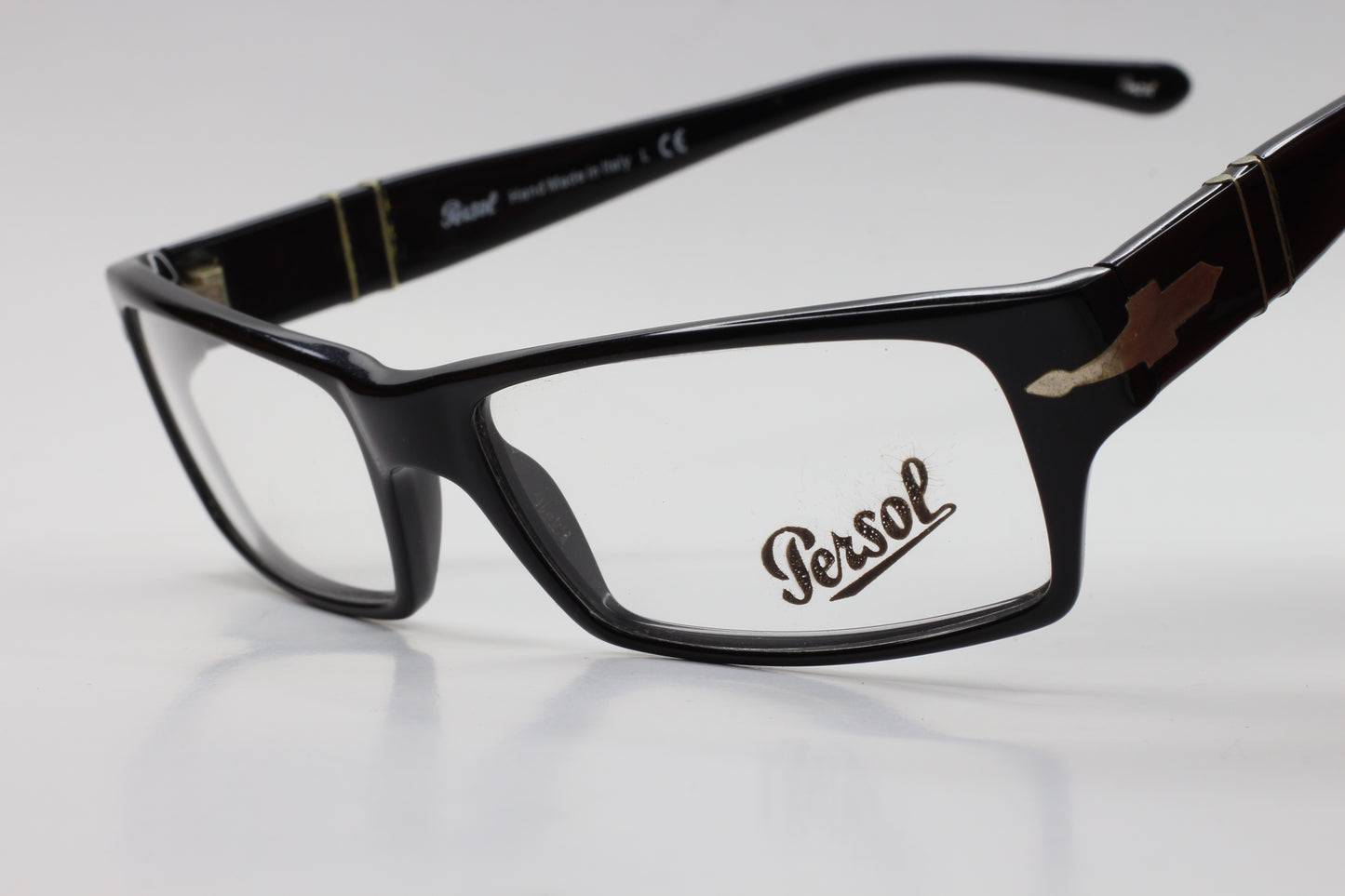 Persol PO2857V 95 Black Acetate Designer Eyeglasses Optical Frames ABC Optical Eyeglasses