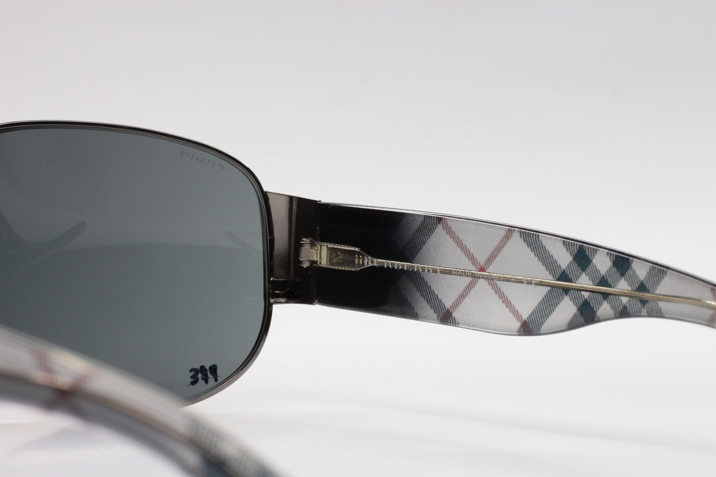 Burberry BE3020-M 1003/87 Silver Designer Metal Italy Luxury Sunglasses - ABC Optical