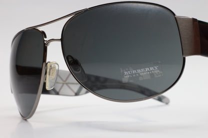 Burberry BE3020-M 1003/87 Silver Designer Metal Italy Luxury Sunglasses - ABC Optical
