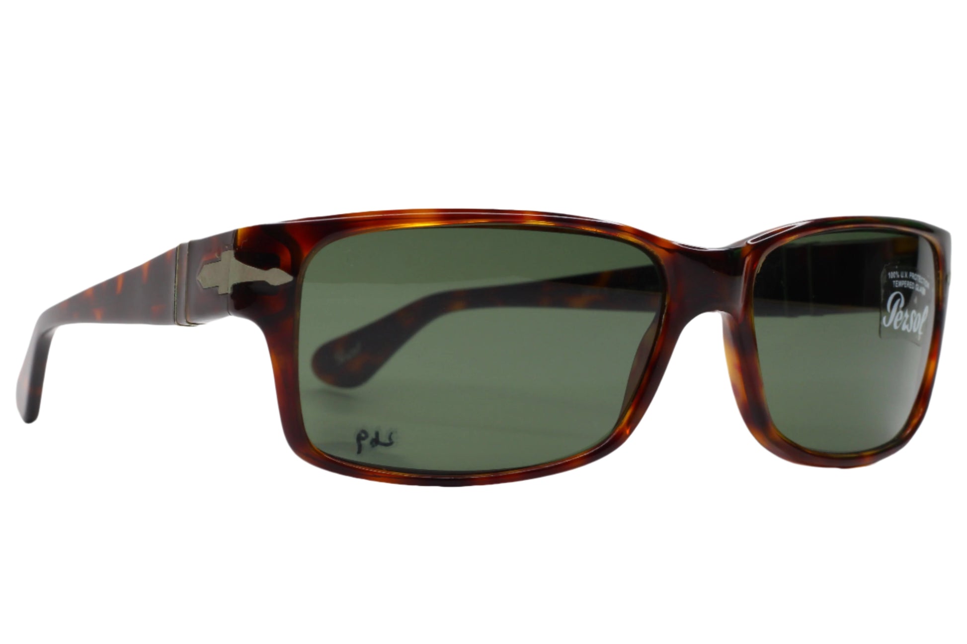 PERSOL Sunglasses PO2803S 24/31 Havana Frame W/ Green lens Optical Frames ABC Optical sunglasses