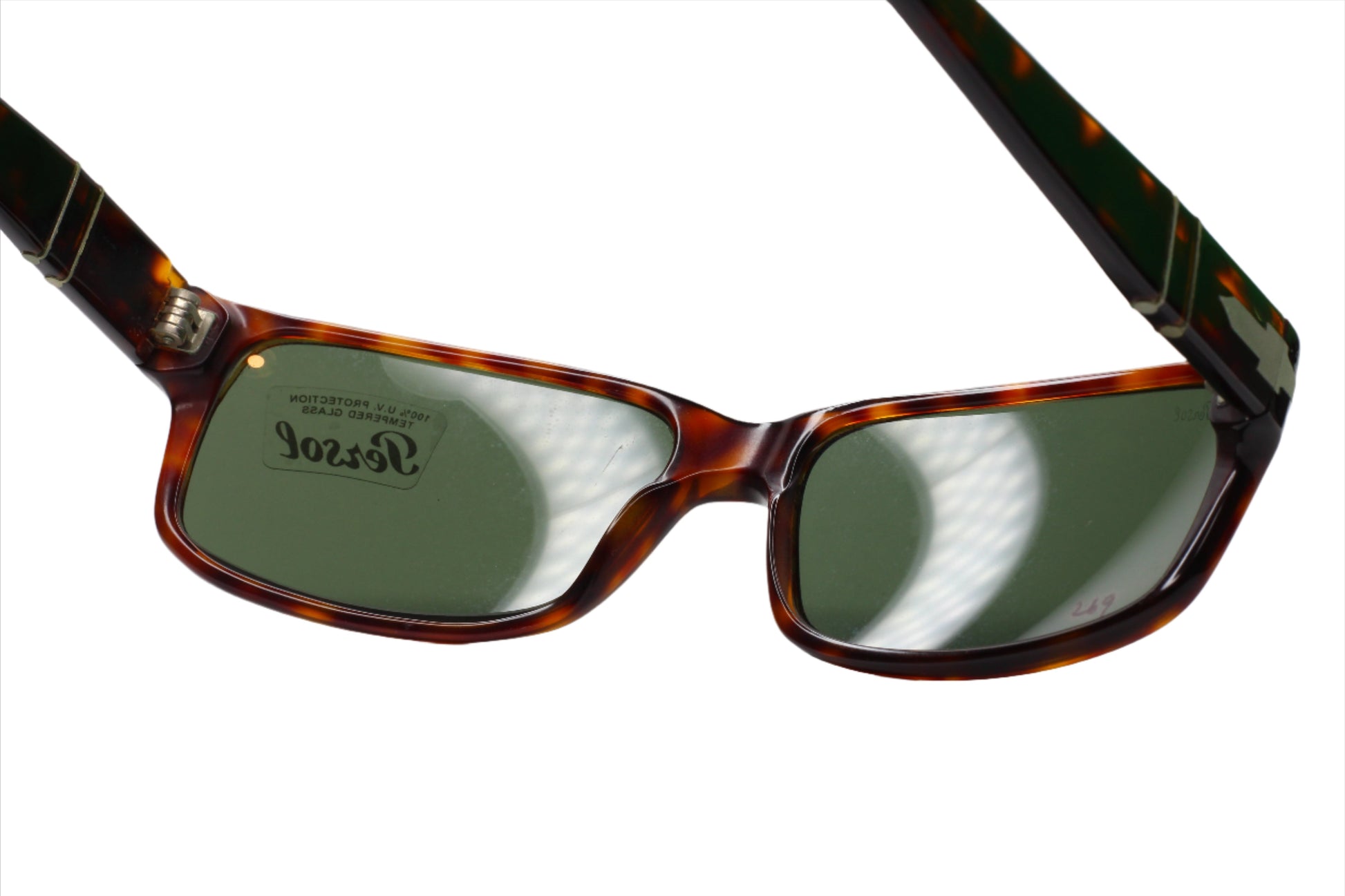 PERSOL Sunglasses PO2803S 24/31 Havana Frame W/ Green lens Optical Frames ABC Optical sunglasses