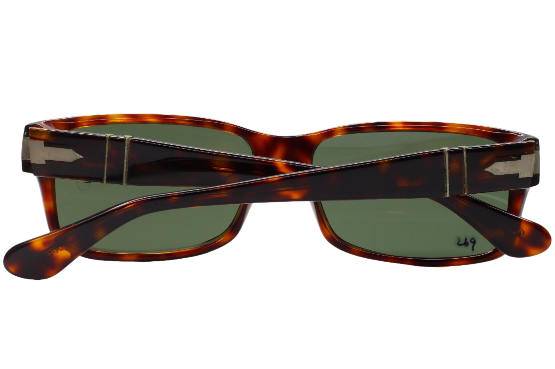 PERSOL Sunglasses PO2803S 24/31 Havana Frame W/ Green lens Optical Frames ABC Optical sunglasses