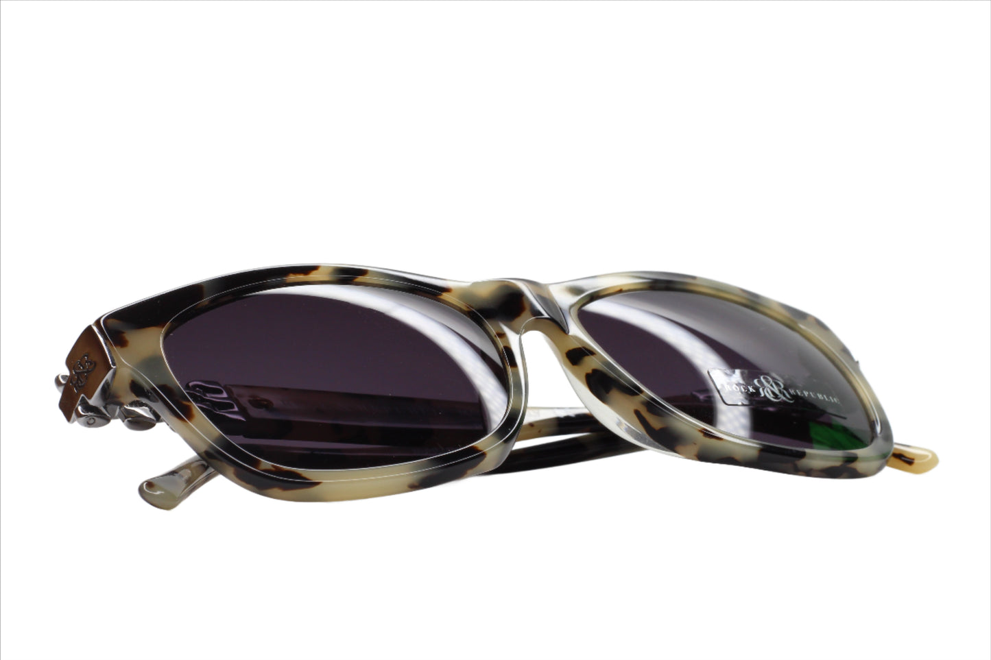 Rock & Republic RR518-02 619 Hiena Gray Designer Acetate Luxury Sunglasses - ABC Optical