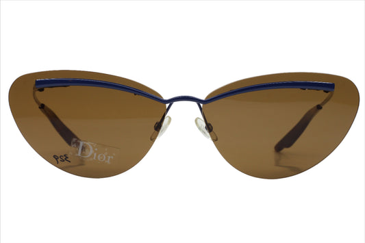 Christian Dior Diorette QS0YJ Navy Blue Rimless Sunglasses