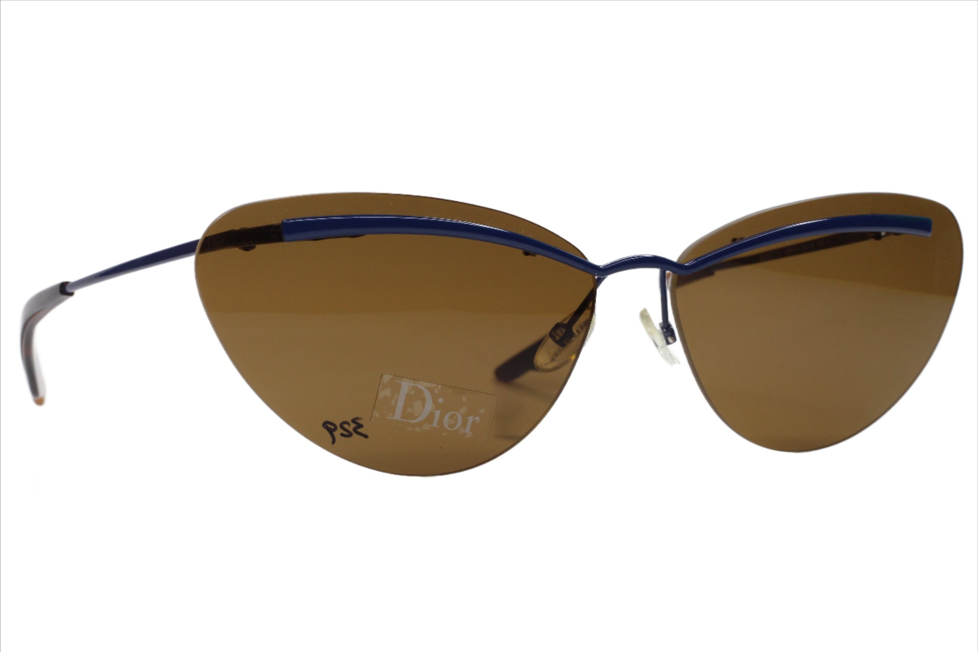 Christian Dior Diorette QS0YJ Navy Blue Rimless Sunglasses Optical Frames ABC Optical sunglasses