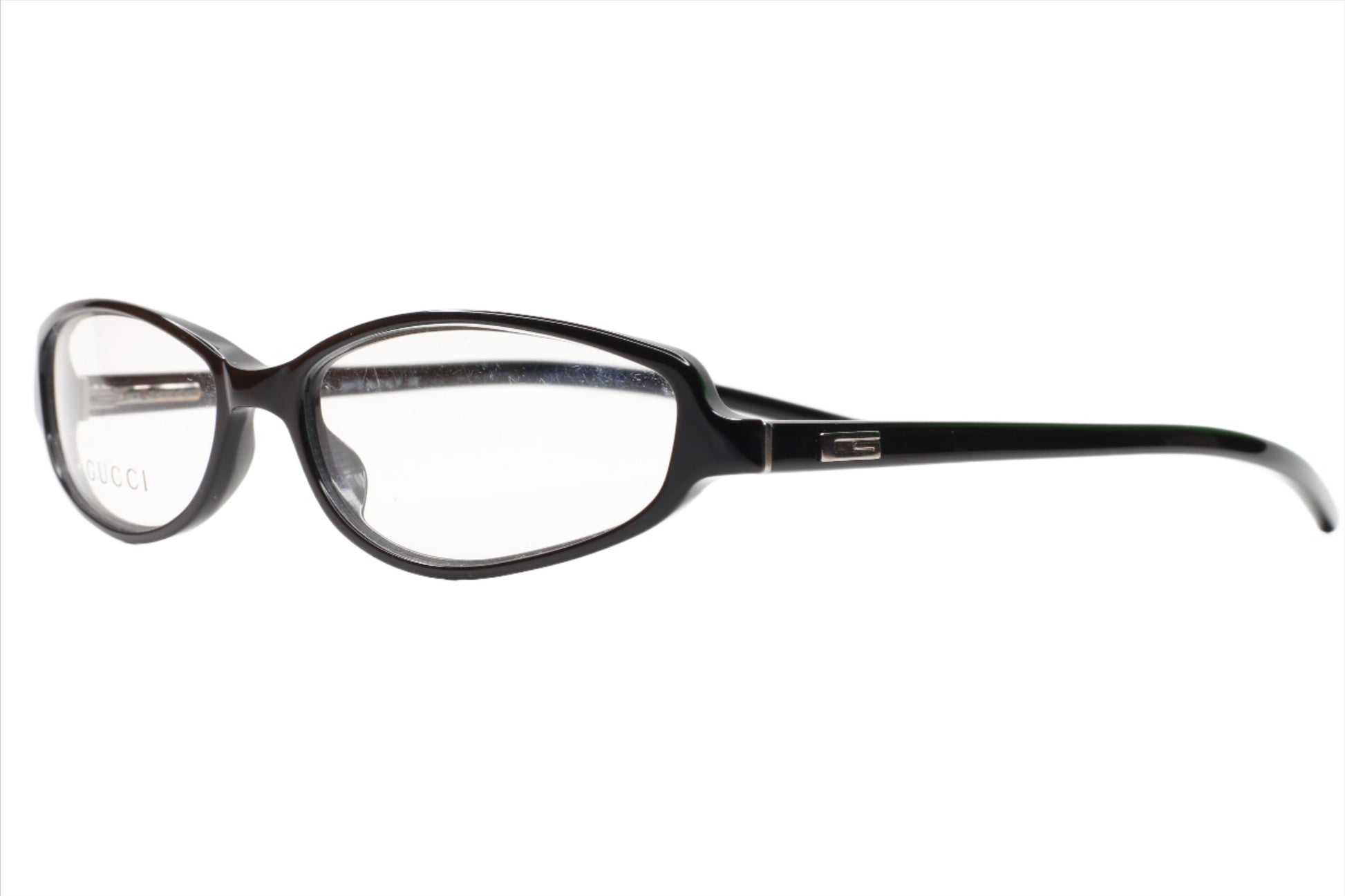 Gucci GG2542 807 Polished Black Vintage Luxury Eyeglasses Optical Frames ABC Optical Eyeglasses Man Men