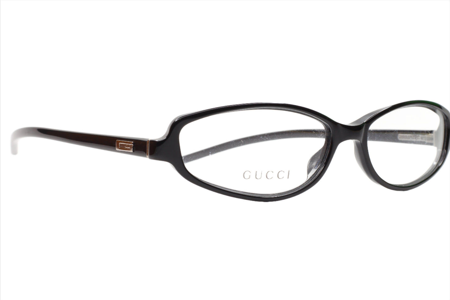 Gucci GG2542 807 Polished Black Vintage Luxury Eyeglasses Optical Frames ABC Optical Eyeglasses Man Men