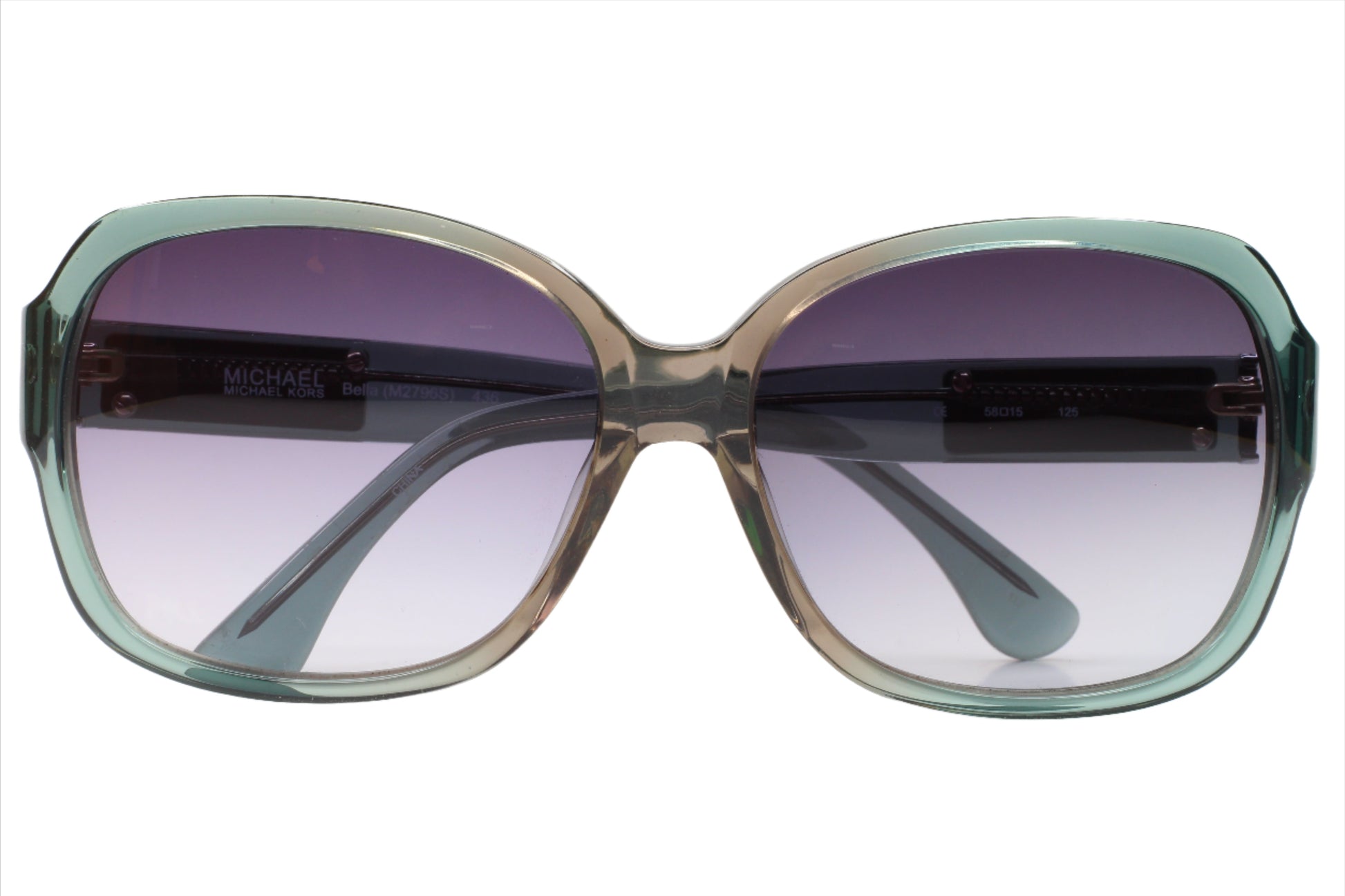 Michael Kors M2796S 436 Bella Teal Smoke Designer Acetate Luxury Sunglasses - ABC Optical