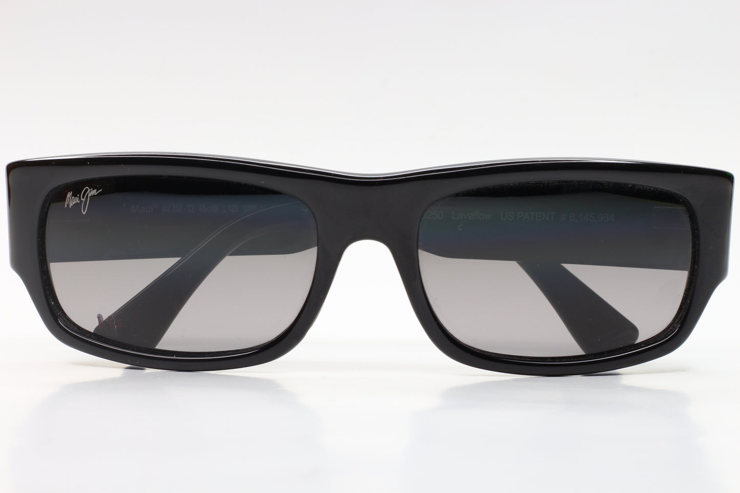 Maui Jim MJ250-02 Lava Flow Black Polarized Sunglasses -Ma