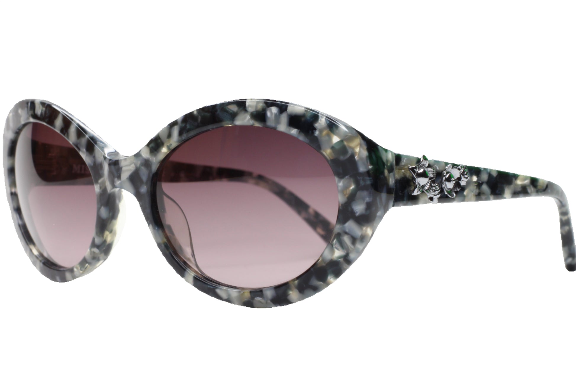 Missoni MI75504 Gray Marble Acetate Designer Sunglasses