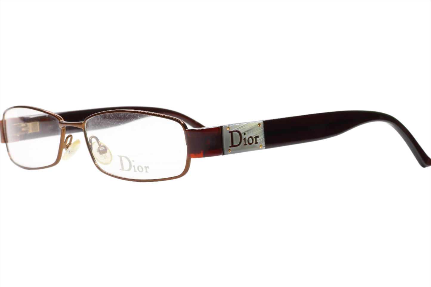 Christian Dior CD3682 KMS Bronze Oval Designer Metal Brown Luxury Eyeglasses - ABC Optical