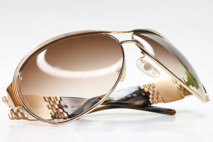 Rock & Republic RR508-02 Q73 Gold Metal Luxury Sunglasses