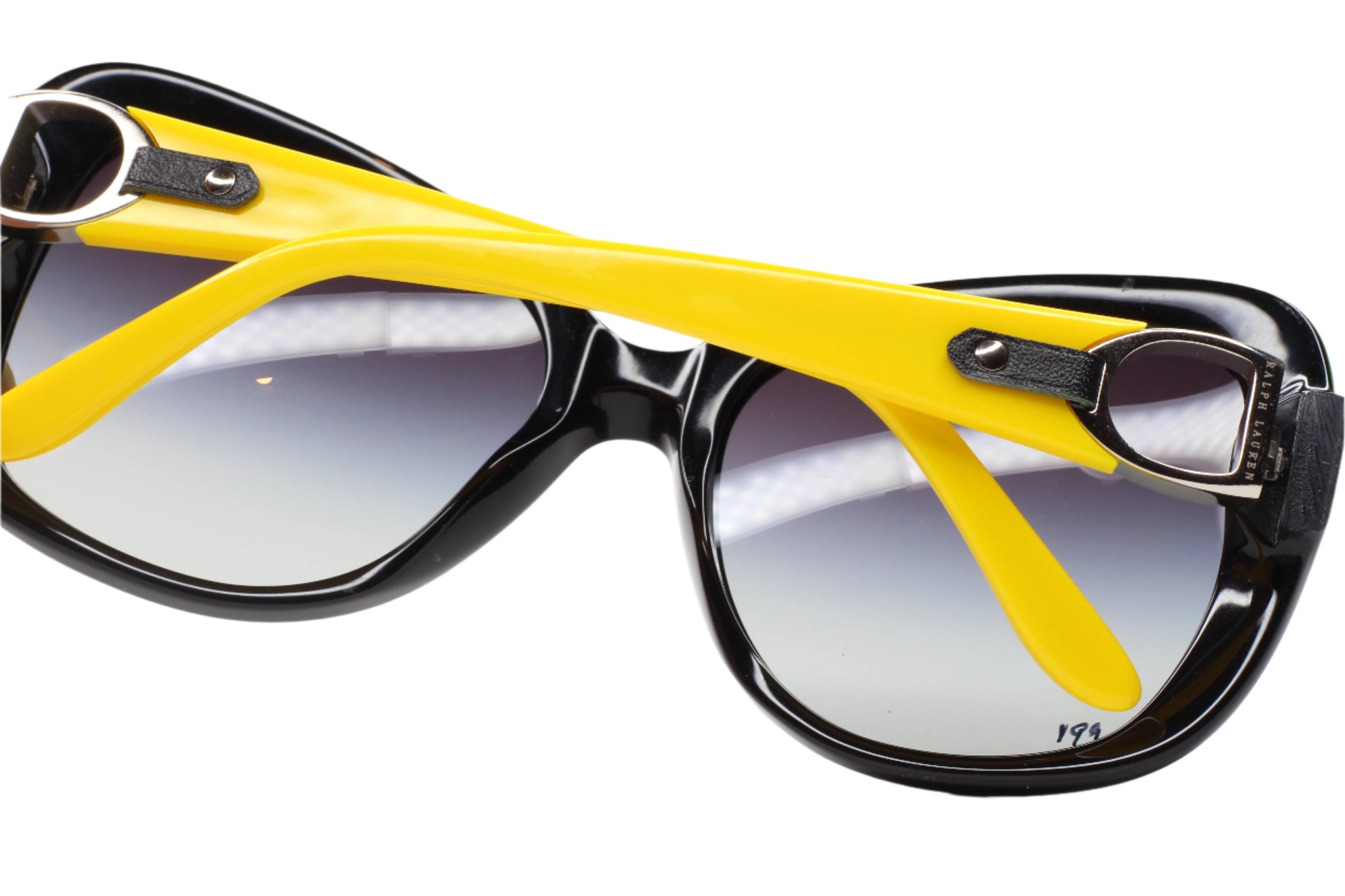 Ralph Lauren RL8108Q 5001/8G Black Designer Yellow Luxury Sunglasses - ABC Optical