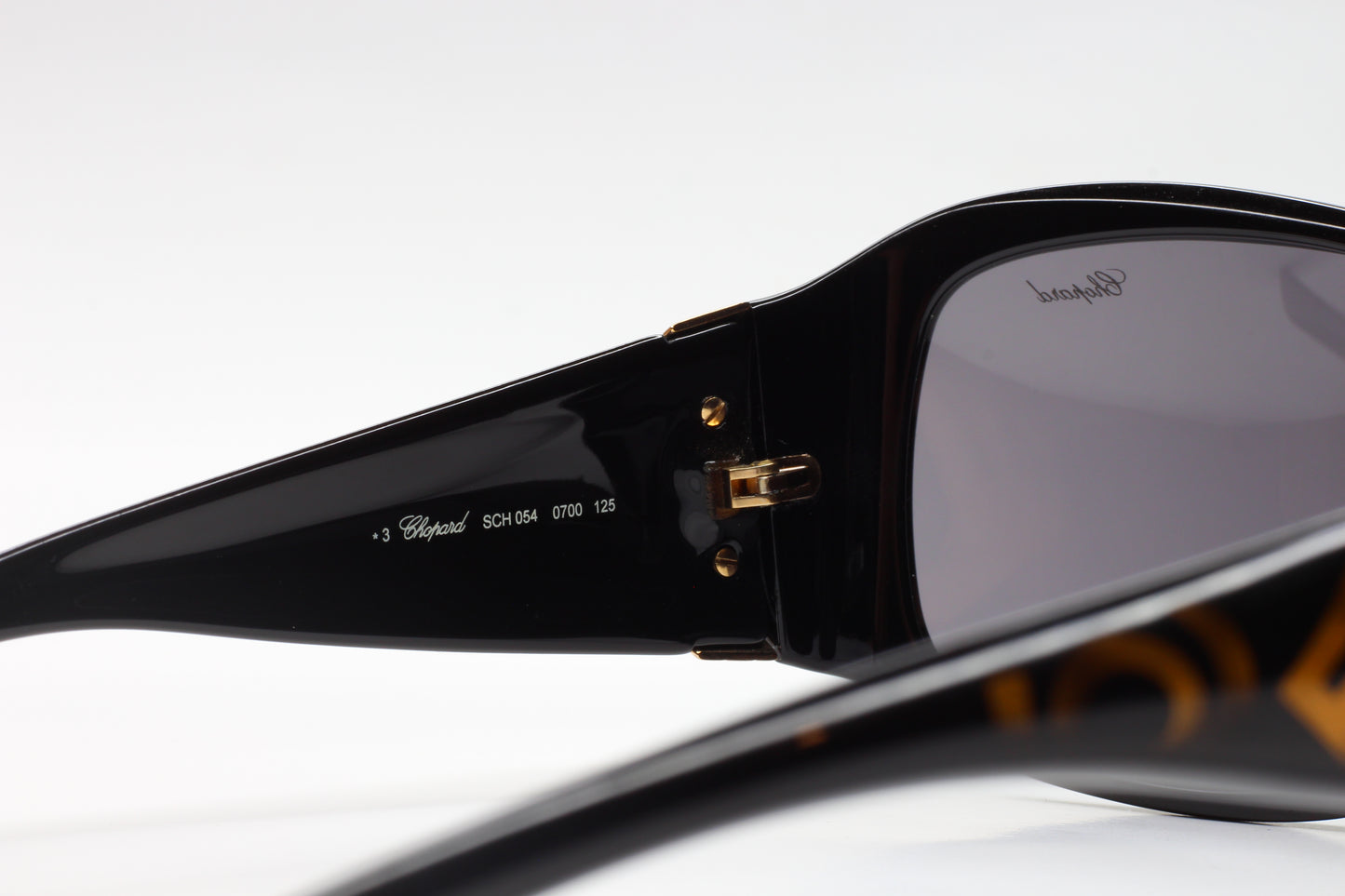 Chopard SCH054 0700 Black Designer Gold Wrap Fashion Italy Luxury Sunglasses - ABC Optical