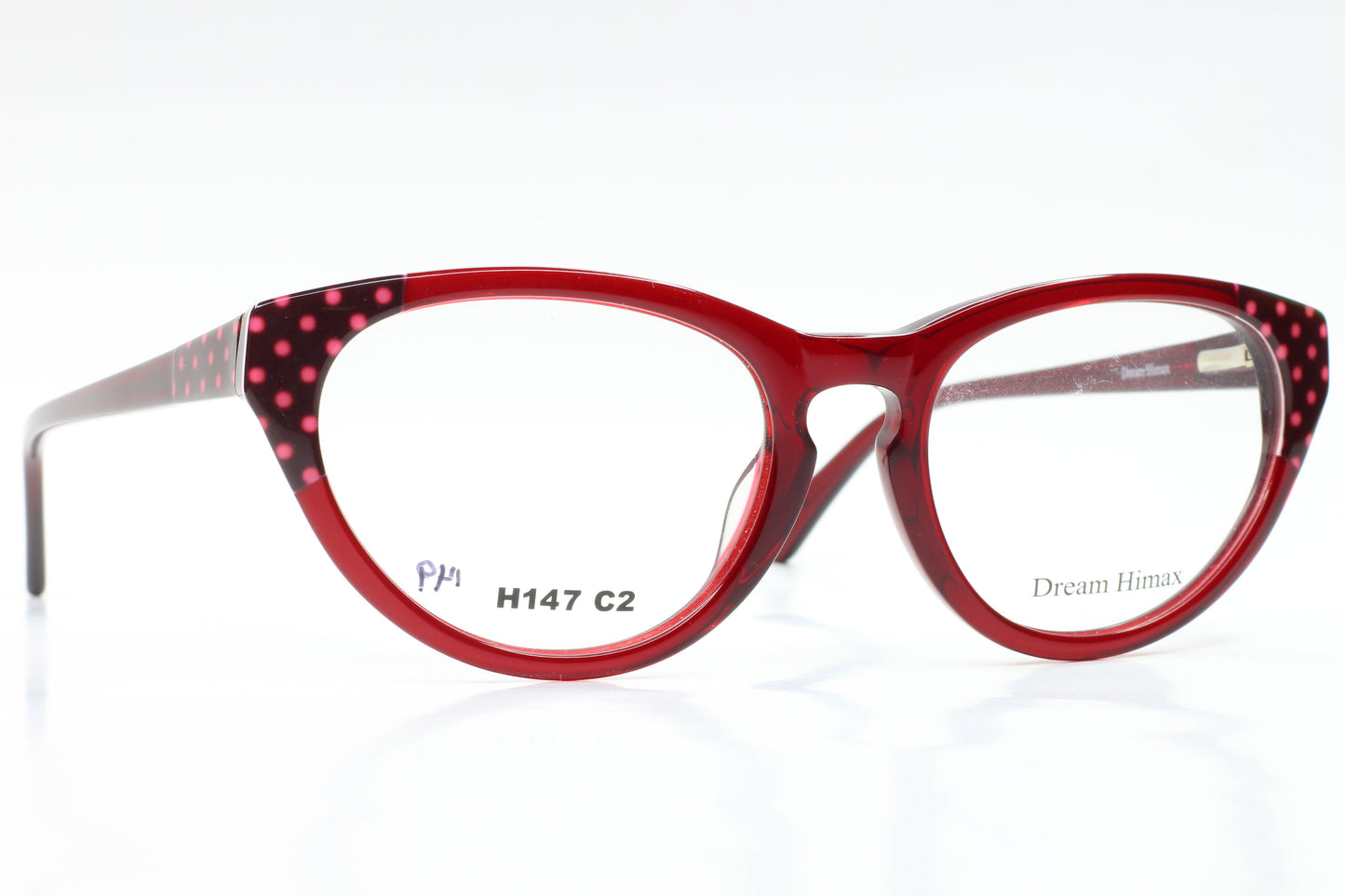 Dream Himax H147 Burgundy Pink Designer Eyeglasses -Wo