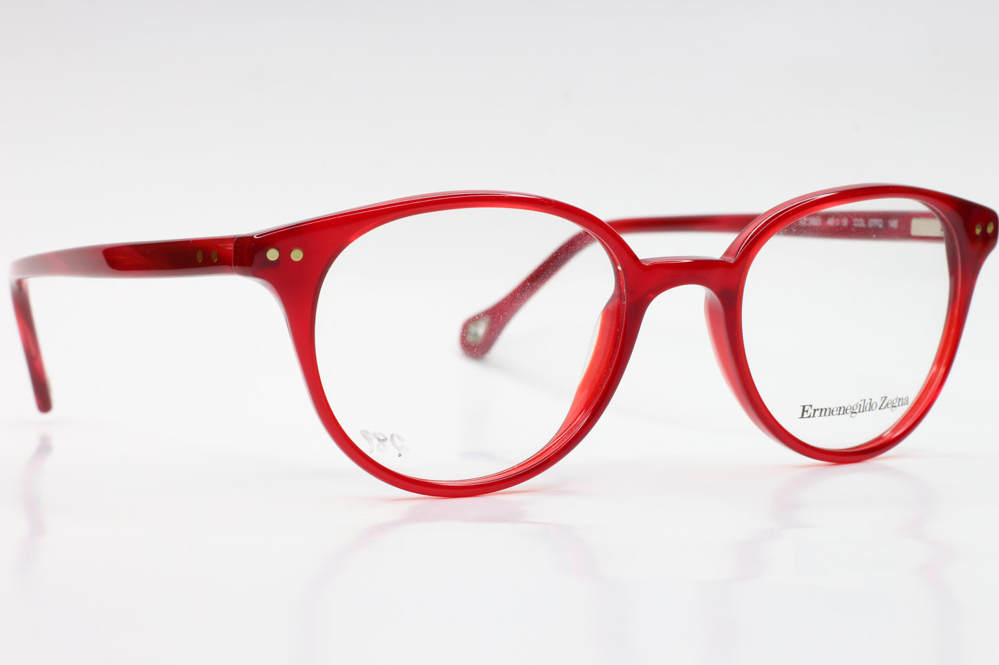 Ermenegildo Zegna VZ3593 07FQ Red Fashion Italy Eyeglasses Optical Frames ABC Optical Eyeglasses