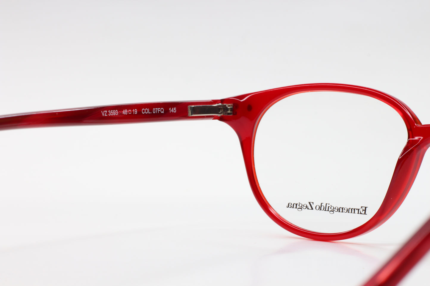 Ermenegildo Zegna VZ3593 07FQ Red Fashion Italy Eyeglasses Optical Frames ABC Optical Eyeglasses