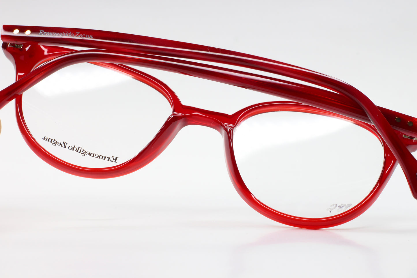 Ermenegildo Zegna VZ3593 07FQ Red Fashion Italy Eyeglasses Optical Frames ABC Optical Eyeglasses